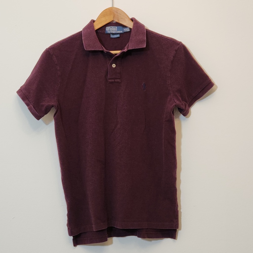 Polo burgundy short-sleeve shirt